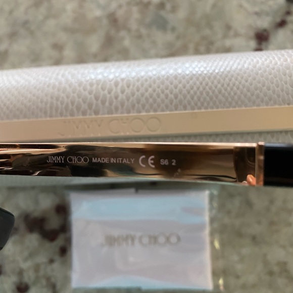 Jimmy Choo Cat Eye Sunglasses with Rhinestone - Picture 1 of 5